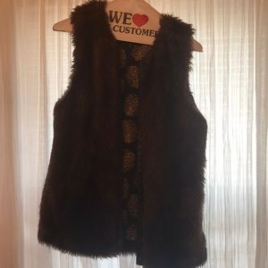 Faux fur vest